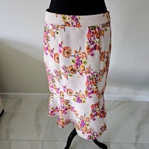 Pink Floral Skirt